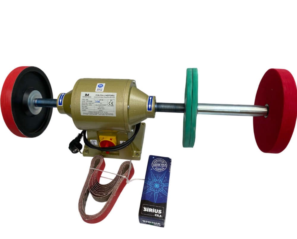 1hp bıçak bileme motoru ve aparatları komple set halinde.