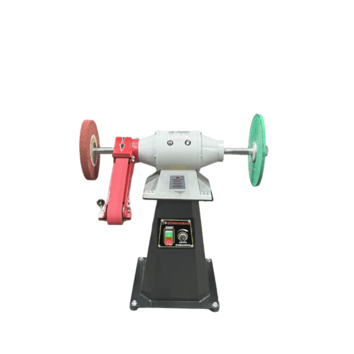 Devir ayarlı 3hp Polisaj bileme makinası 220v gürmaksan bant zımparalı