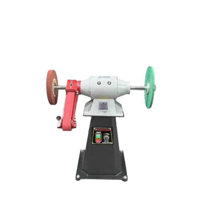 Devir ayarlı 3hp Polisaj bileme makinası 220v gürmaksan bant zımparalı