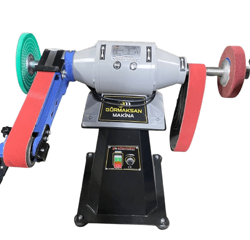Devir ayarlı 3hp Polisaj bileme makinası 220v set halinde bant zımparalı